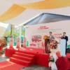 Sân khấu cho lễ khánh thành