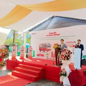 Sân khấu cho lễ khánh thành